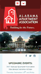 Mobile Screenshot of alabamaapartmentassociation.com